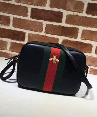 Сумка Gucci Bee-Embroidered Cross-Body Bag